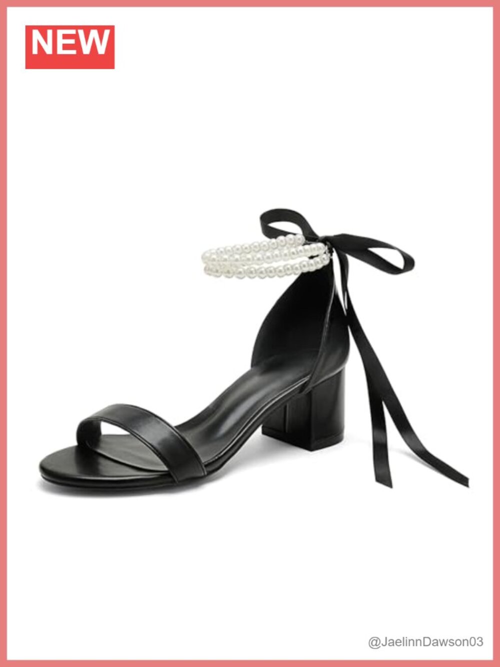 Pearl Embellished Open Toe Block Heel Wedding Pumps for Bride